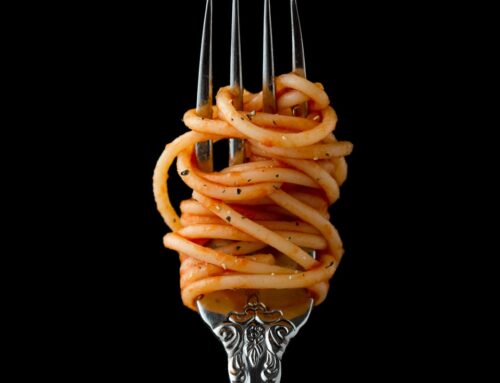 Spaghetti on a Fork to go with our Meatballs